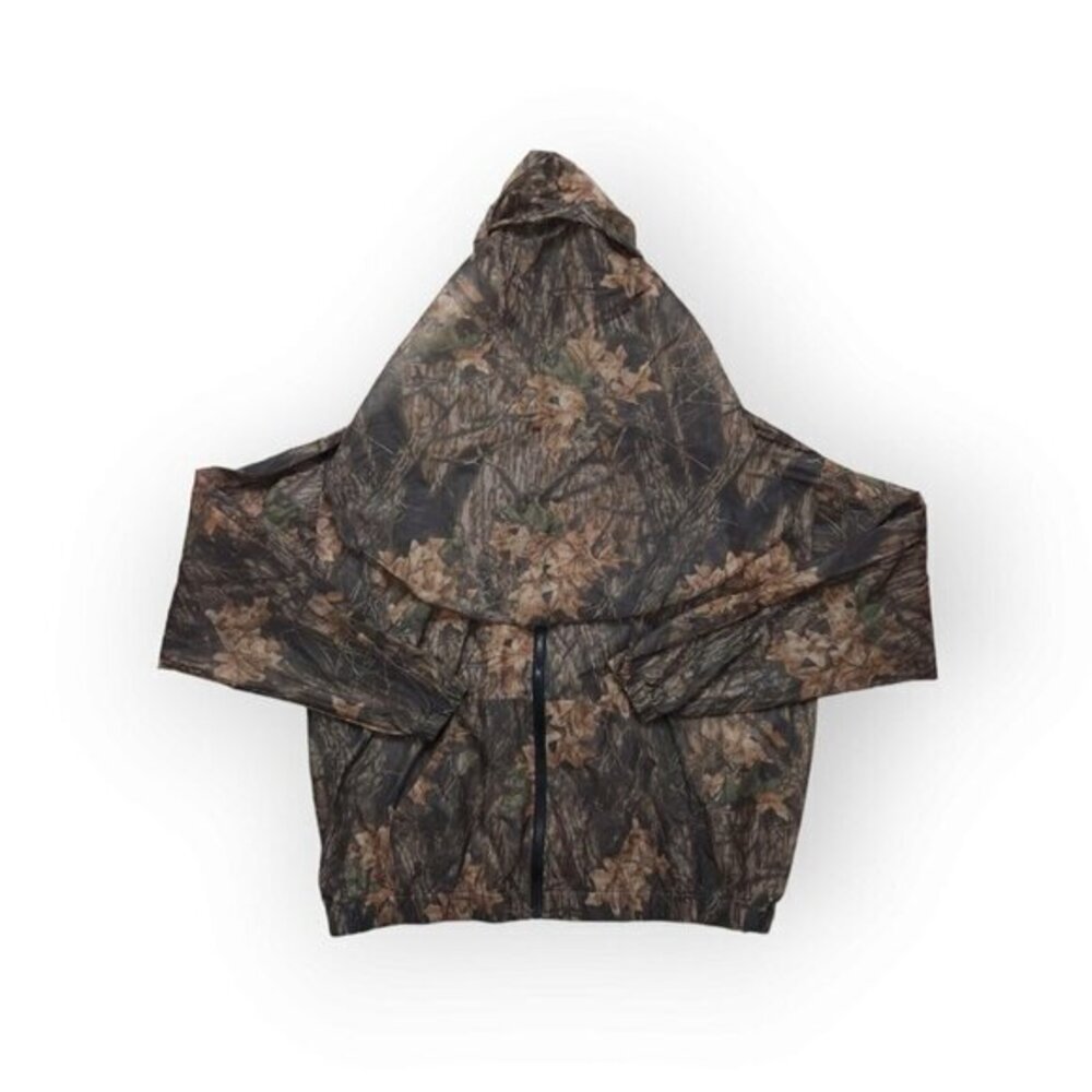 Vintage Cabelas Camo‎ Hooded Face Cover Sheer Hunting Jacket Mens 2XL